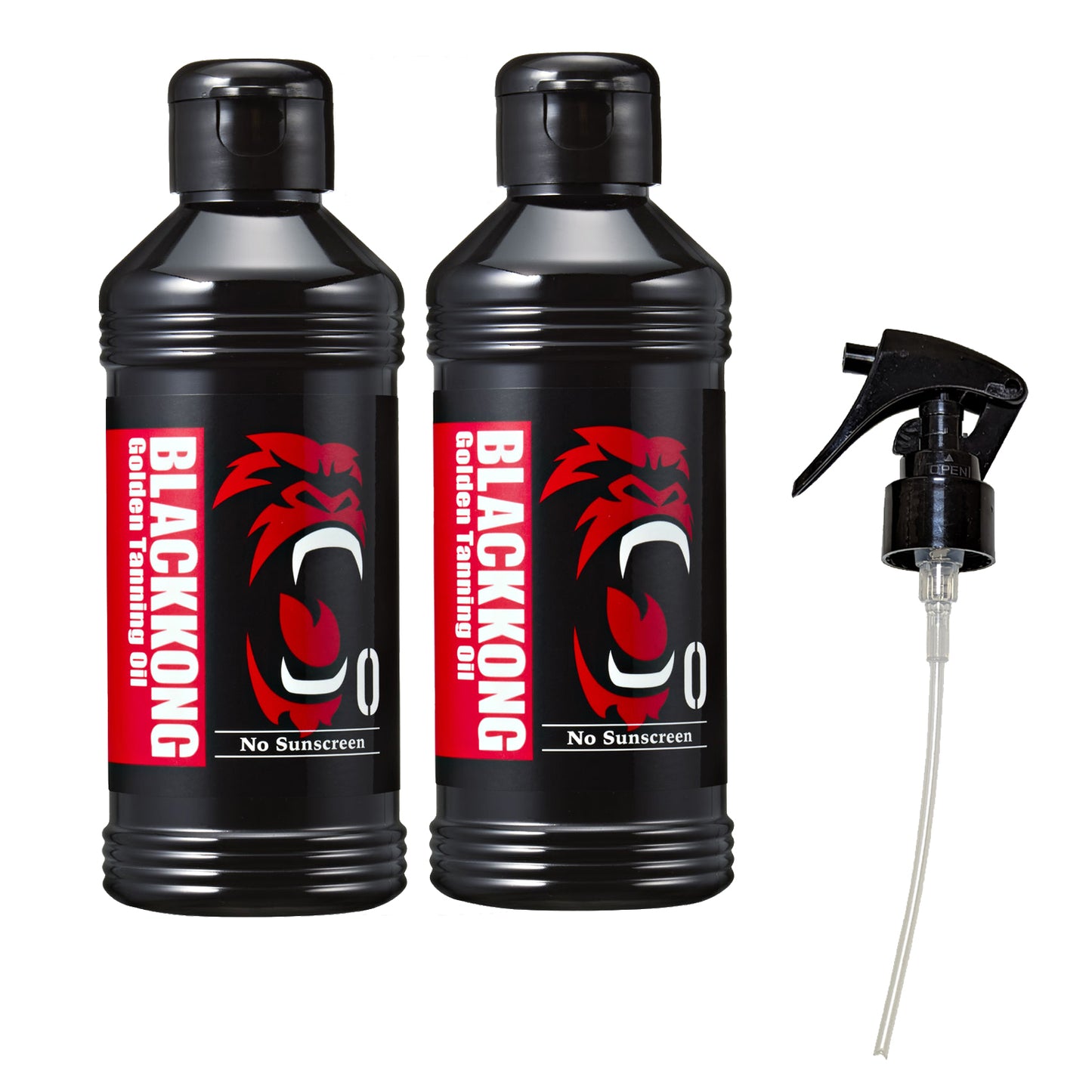 ゴールデンタンニングオイル SPF0 真っ黒なボディになる為のサンオイル 180ml ブラックコング